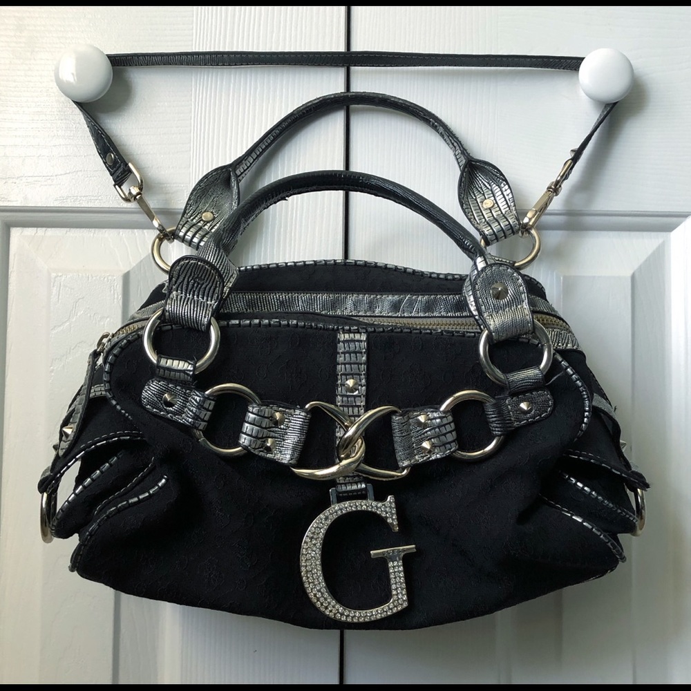 Black GUESS handbag purse